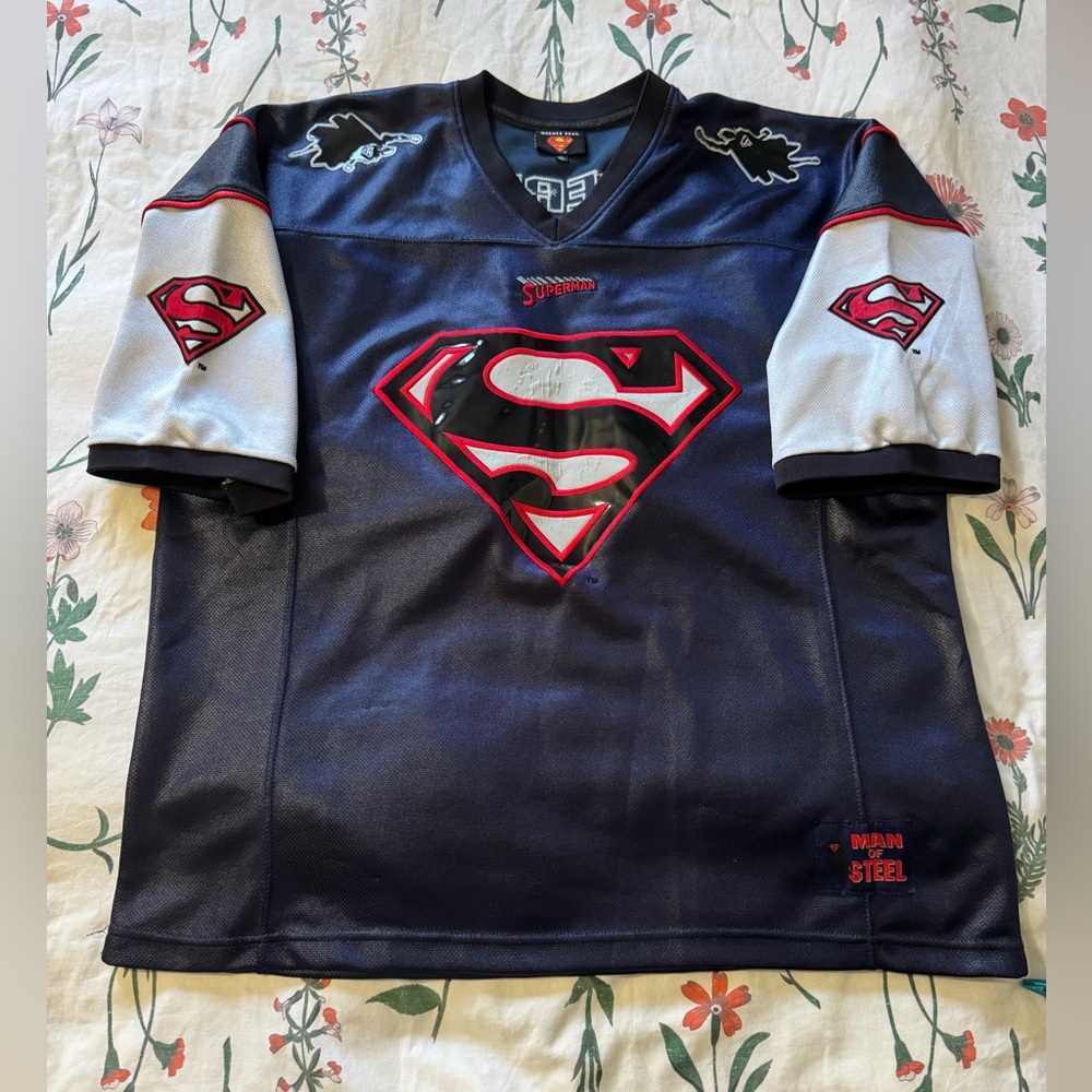 Warner Bros. Superman Black and Navy Jersey